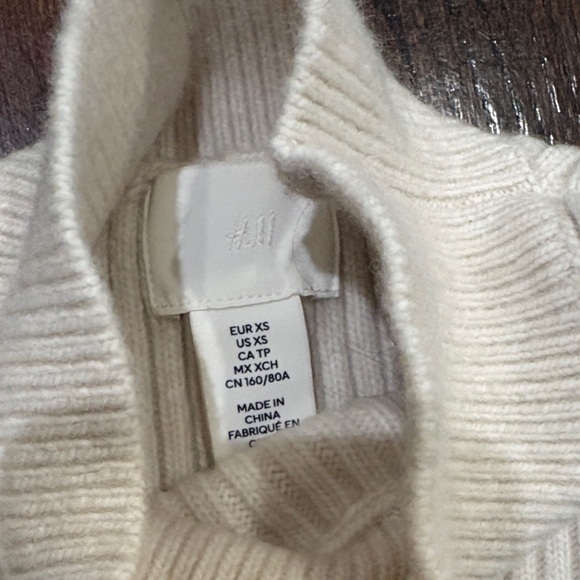 H&M Cream Ribbed Mini Dress - Picture 5 of 6